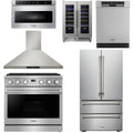 36 Gas Range, Range Hood, Refrigerator, Dishwasher, Microwave and Wine Cooler U44317