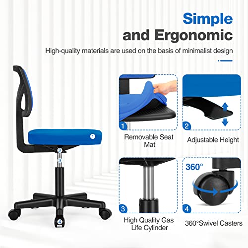 Grey Adjustable Mesh Desk Chair H79249