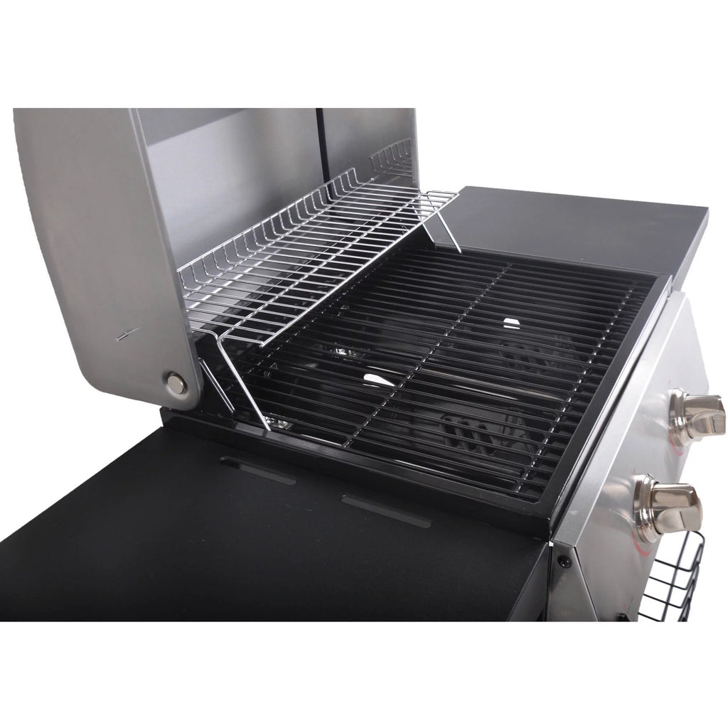2-Burner Propane Gas Grill, Stainless and Black L15431