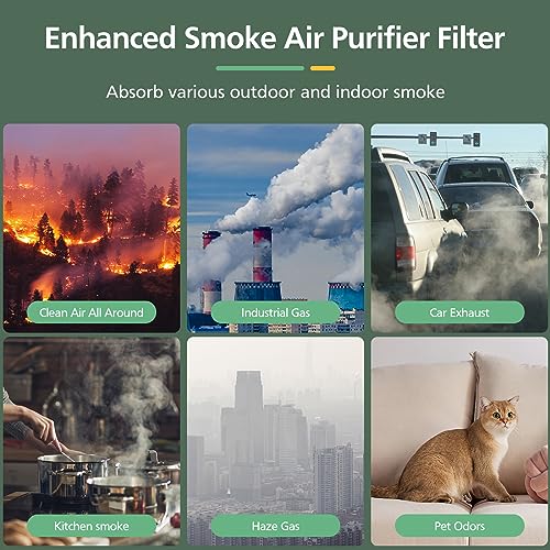 Replacement Filter for Air Purifier, 3-in-1 HEPA and Activated Carbon, 2 Pack C7968
