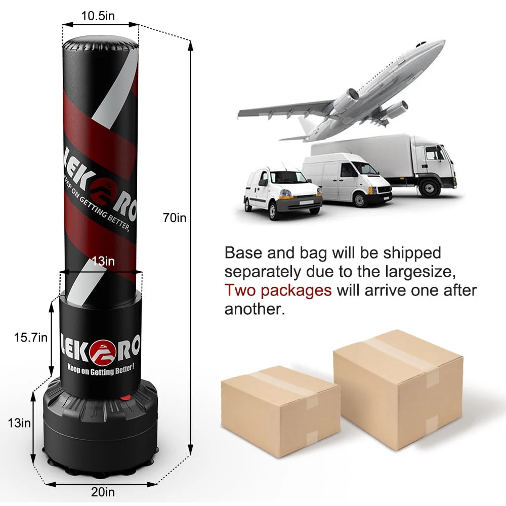 Punching Bag with Boxing Gloves D389368