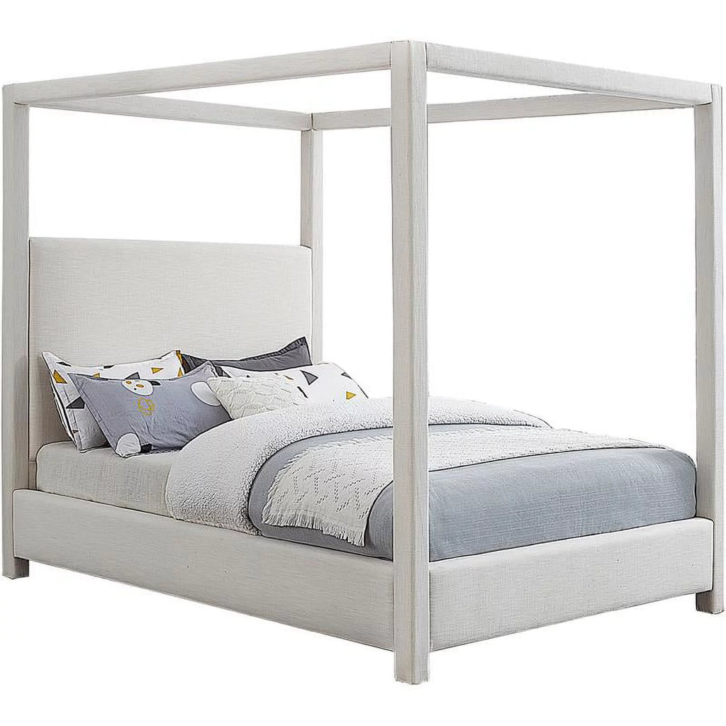 Cream King Bed V18958
