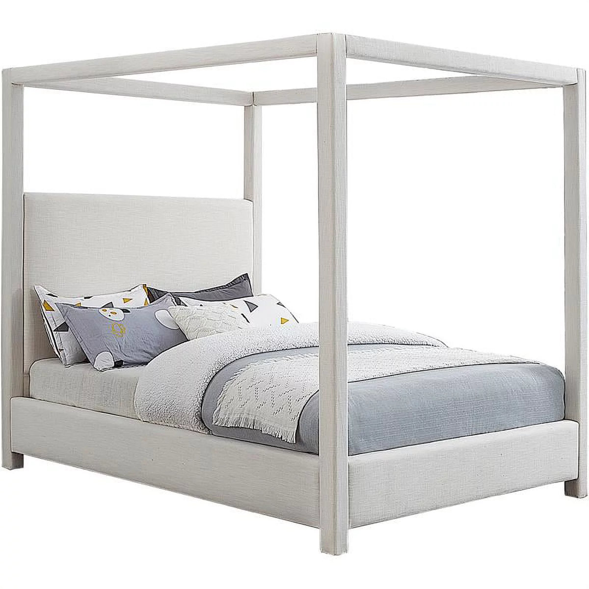 Cream King Bed V18958
