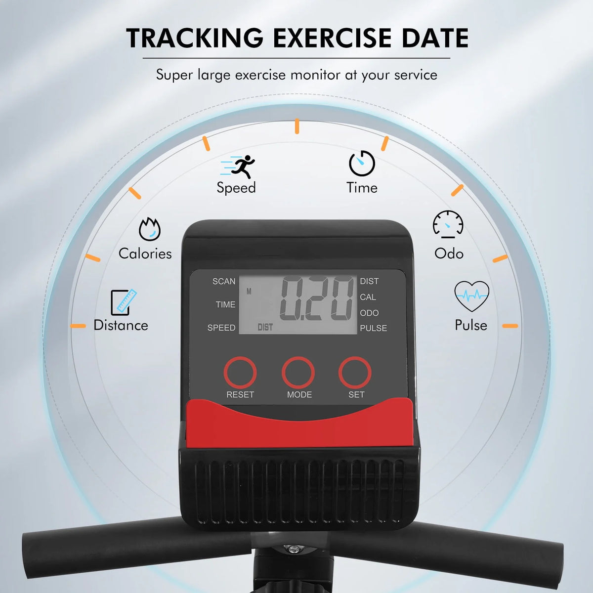 Recumbent Exercise Bike 8 Levels Quiet Z7102