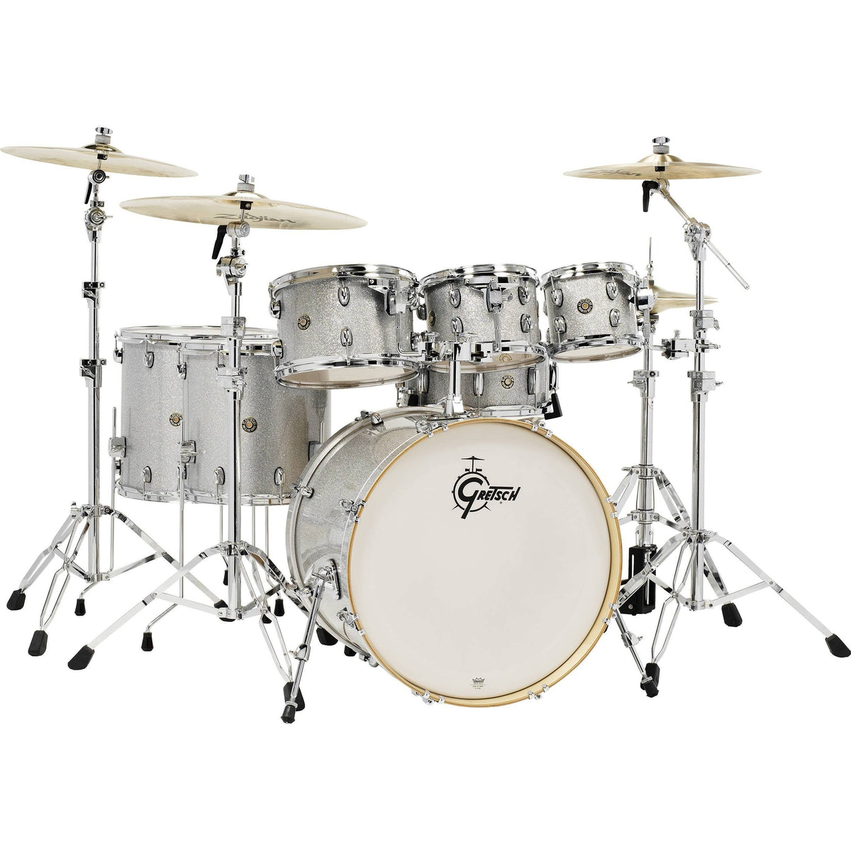 7-Piece Maple Shell Pack Silver Sparkle K902