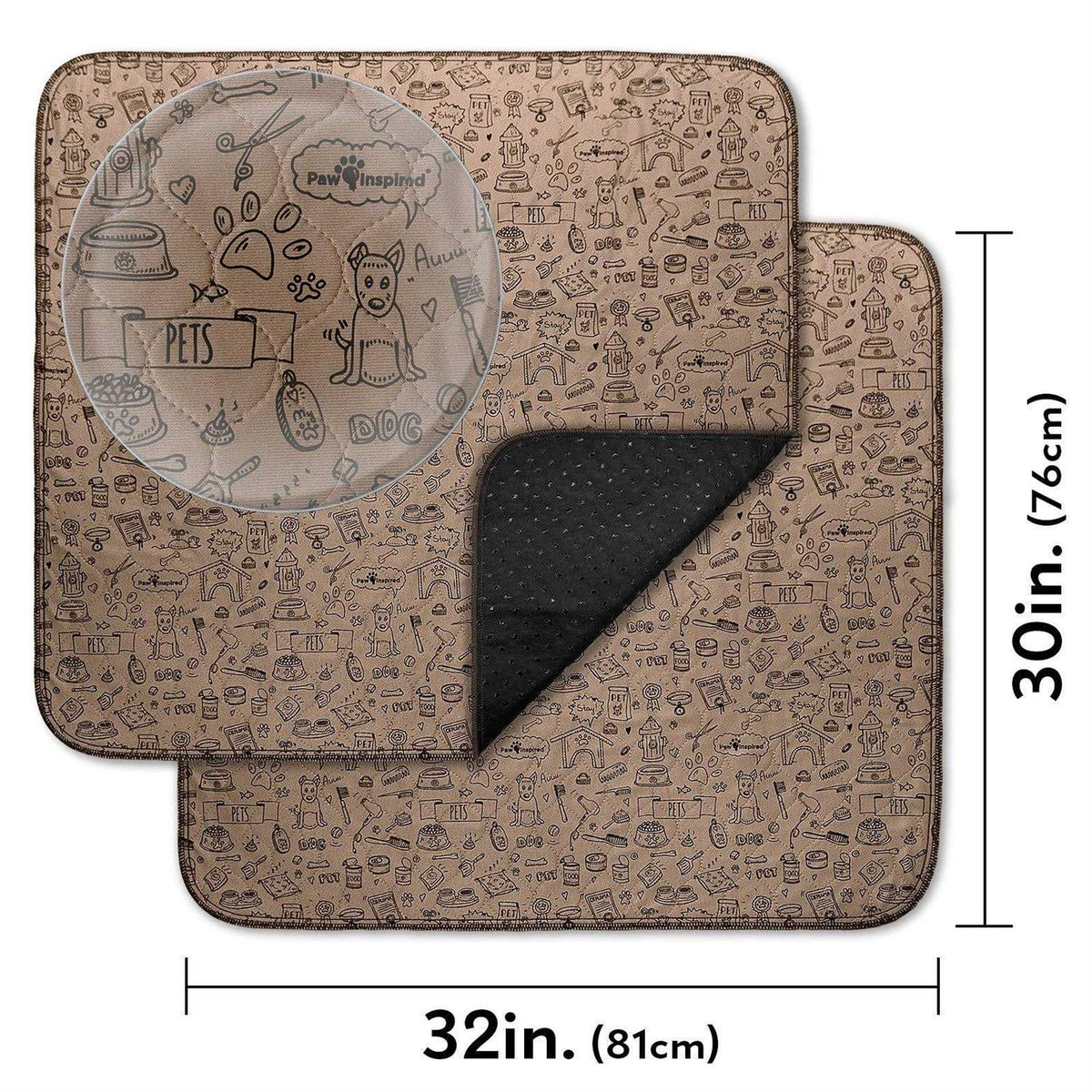 Washable Reusable Pee Pads for Dogs F3474