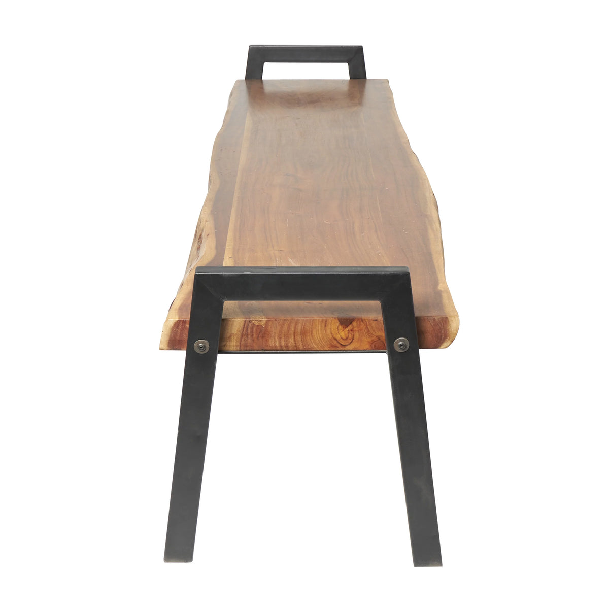 Wood Live Edge Top Bench O3601