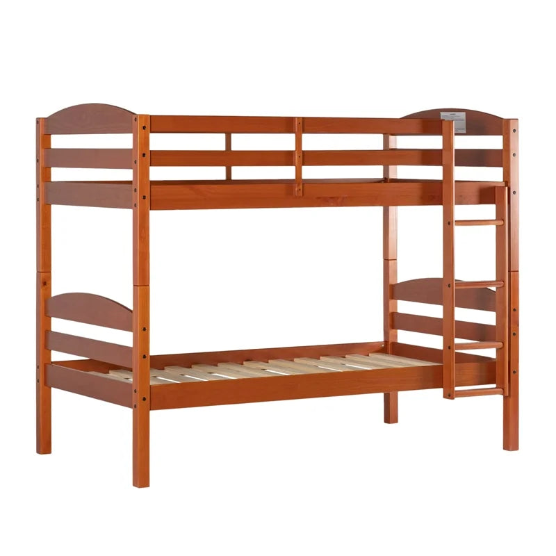 Twin-over-Twin Solid Wood Bunk Bed Frame X2269