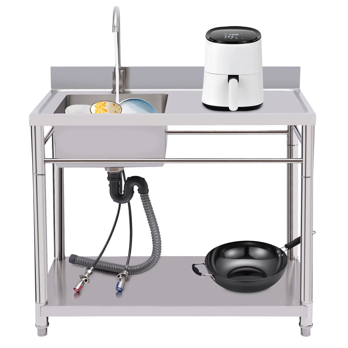 Stainless Steel 1 Compartment Utility Sink D793
