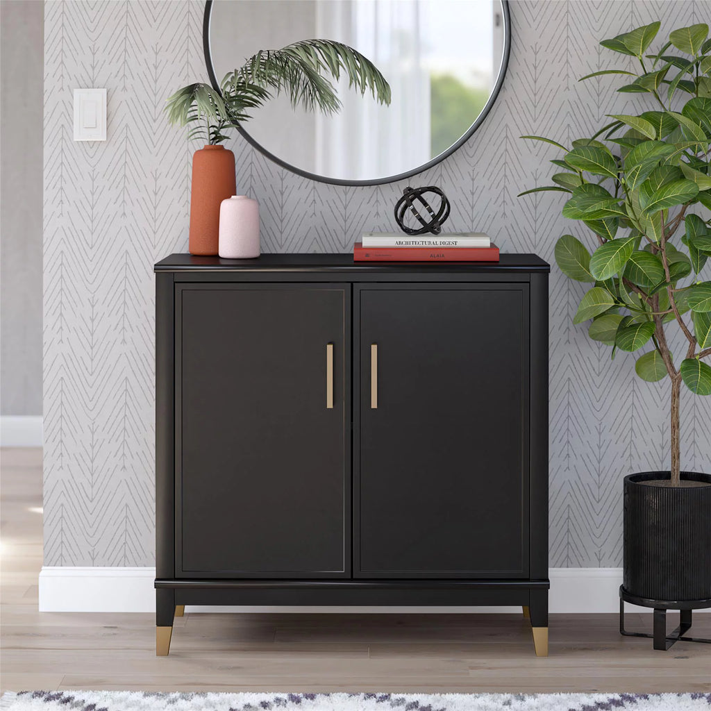 Black 2-Door Accent Cabinet J72613