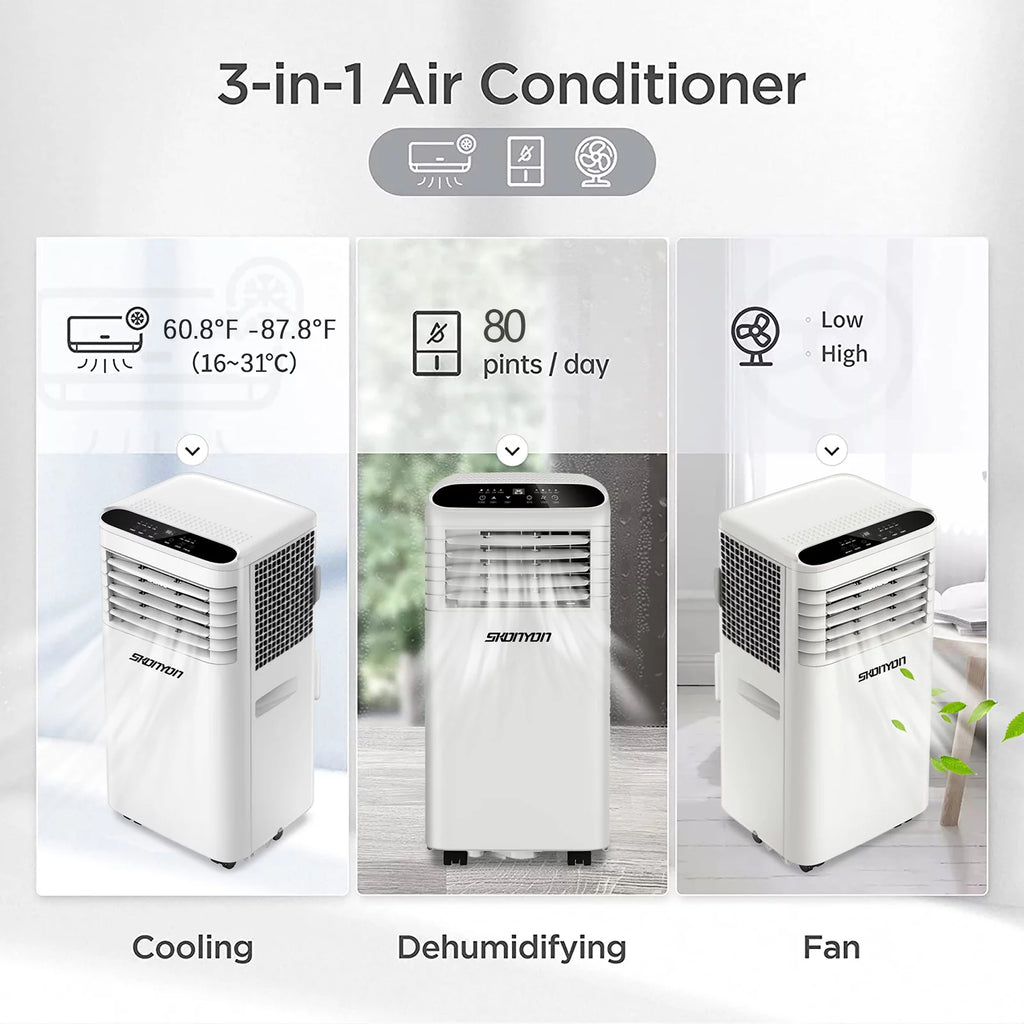 5500 BTU 3-in-1 Portable Air Conditioner & Dehumidifier U1372