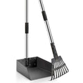 Durable Dog Poop Scoop Long Handle Tray and Rake Set S1737
