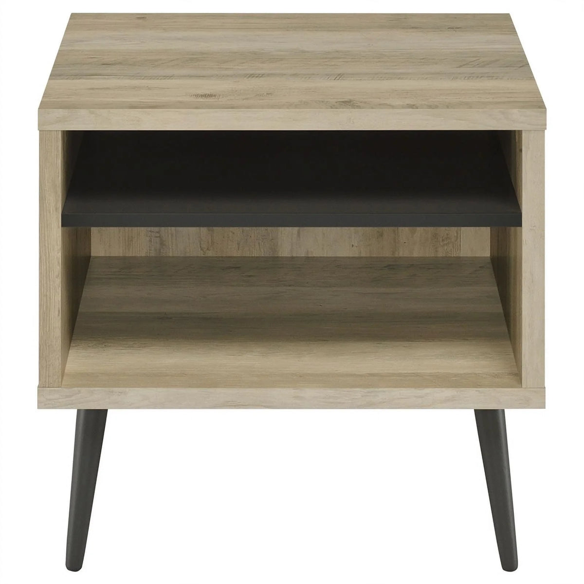 Square Engineered Wood End Table with Shelf Z63658