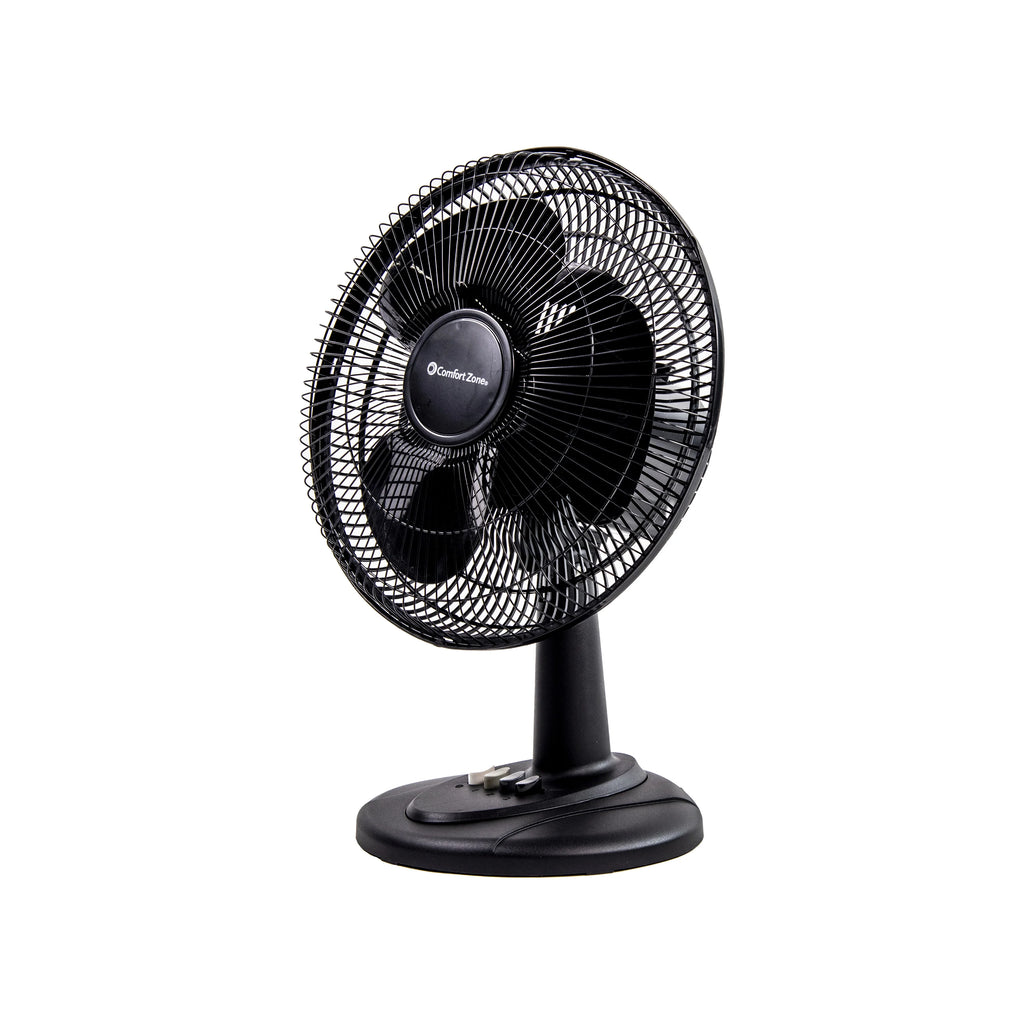 12” 3-Speed Oscillating Table Fan with Adjustable Tilt, Black U954