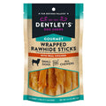 5 Wrapped Rawhide Sticks Dog Treats Chicken O9442