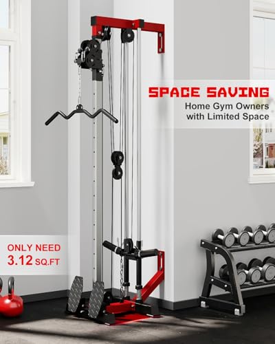 Wall Mount Cable Crossover Machine with 17 Positions Y5952