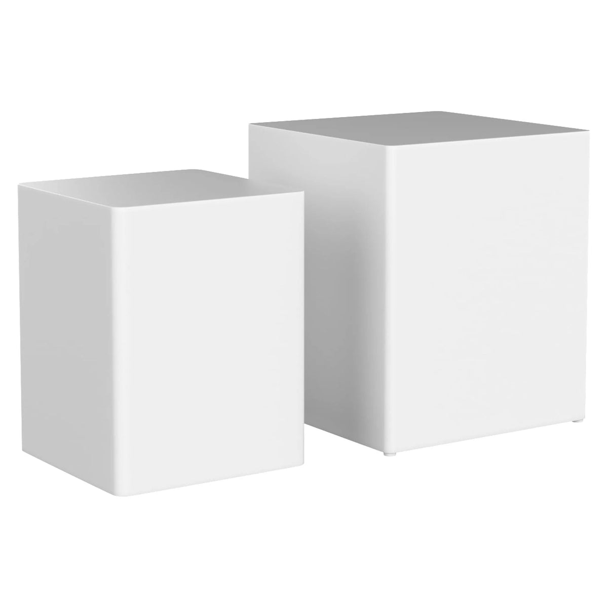 White MDF Nesting Table Set of 2 F23502