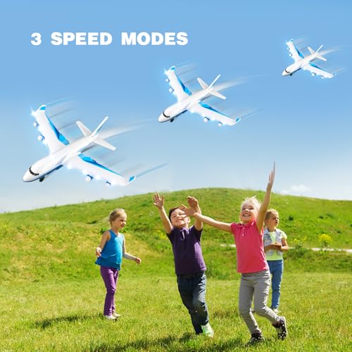Remote Control Airplane with LED Light, 2 Battery M9876
