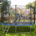 12FT Trampoline with Safety Enclosure Net and Ladder J588