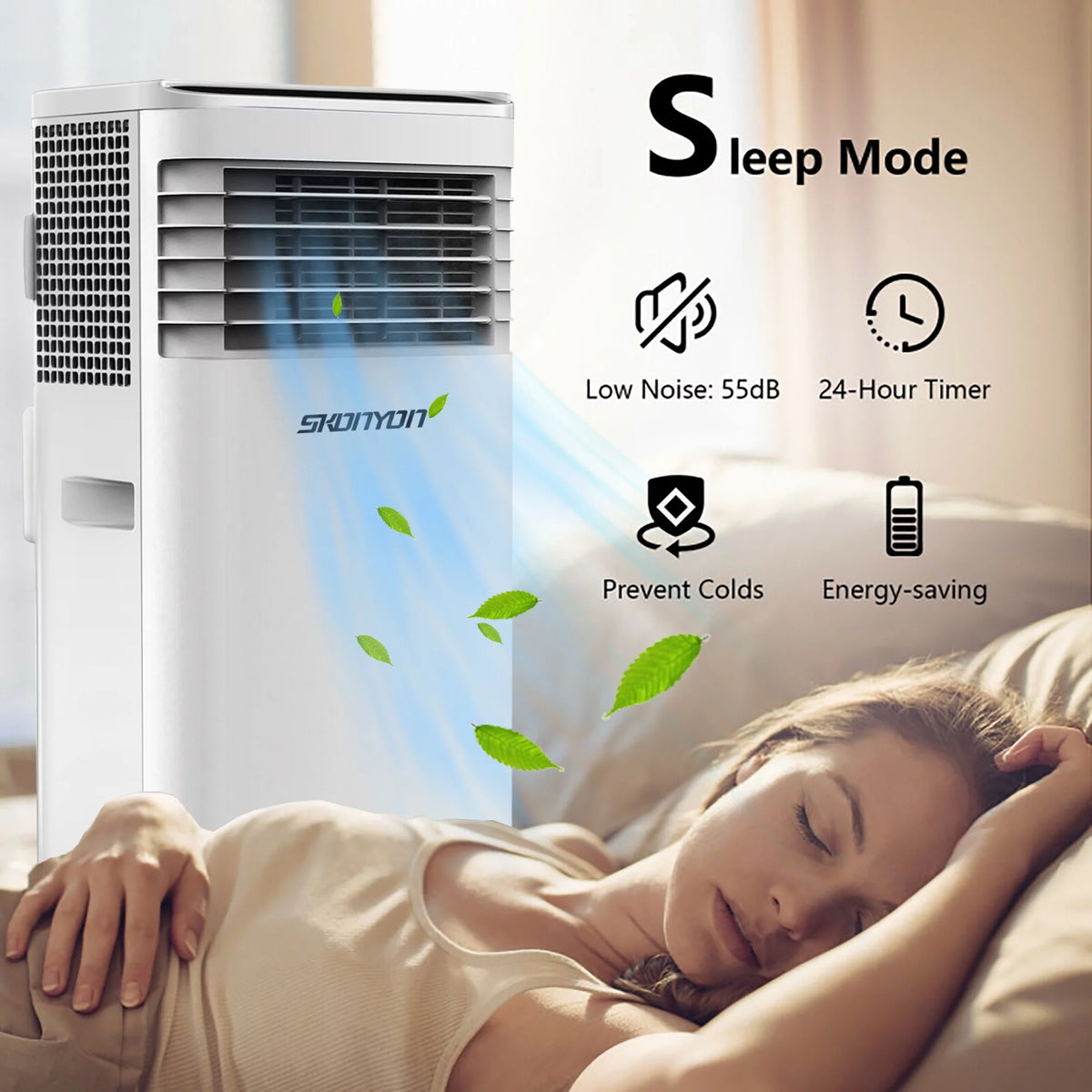 5500 BTU 3-in-1 Portable Air Conditioner & Dehumidifier U1372
