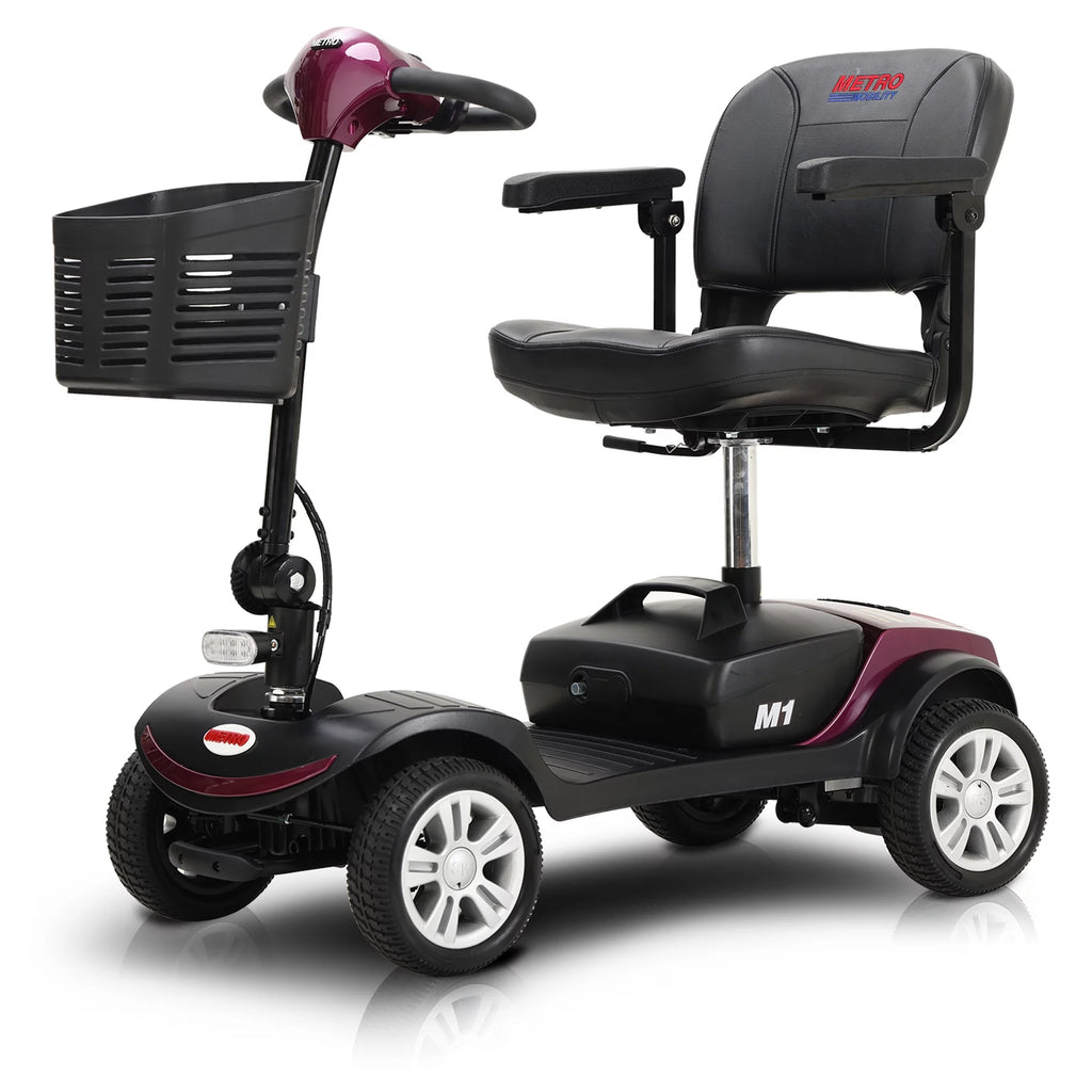 4 Wheels Compact Folding Mobility Scooter with Swivel Seat W67108
