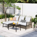 3 Pieces All Weather Patio Sofa Z865