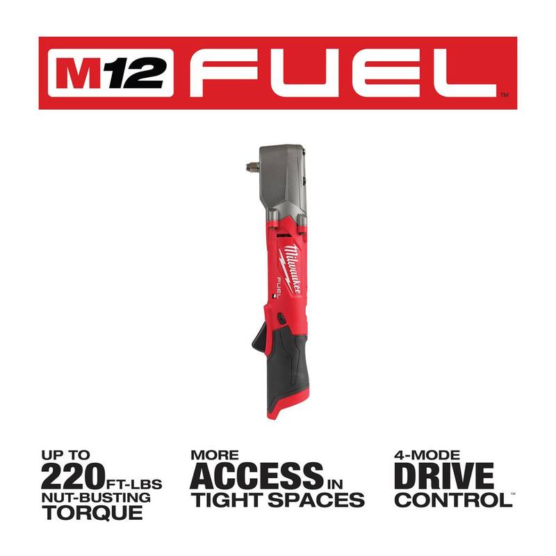 12V Cordless 3/8 in. Impact Wrench, Right Angle Impact Wrench, High Speed Ratchet & Die Grinder D707