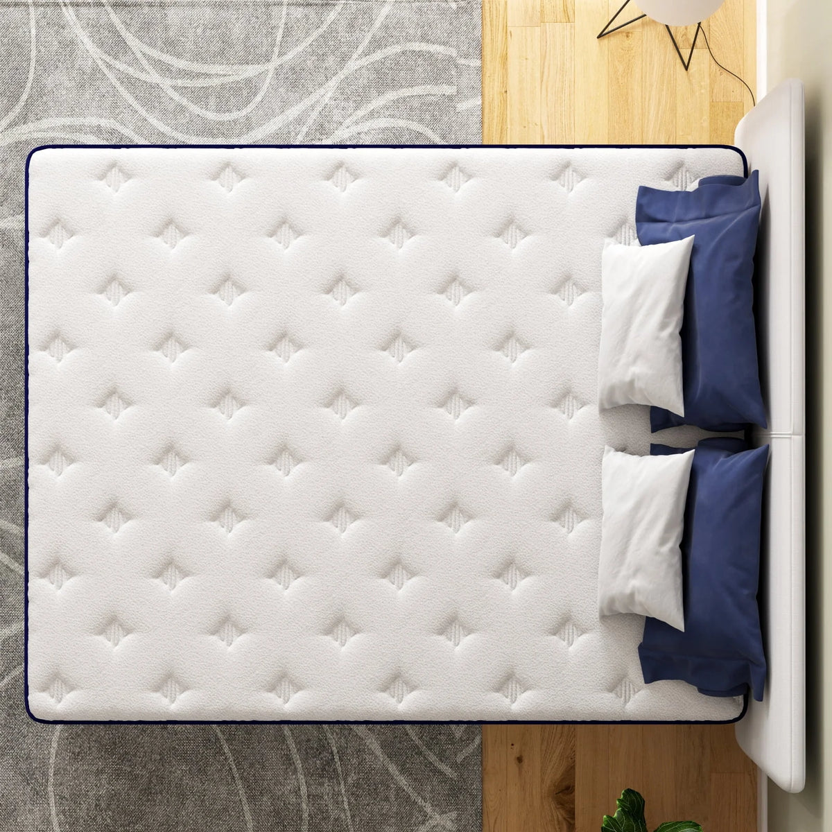 Queen 10 Inch Hybrid Memory Foam Mattress H4296