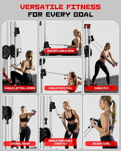 Wall Mount Cable Crossover Machine with 17 Positions Y5952
