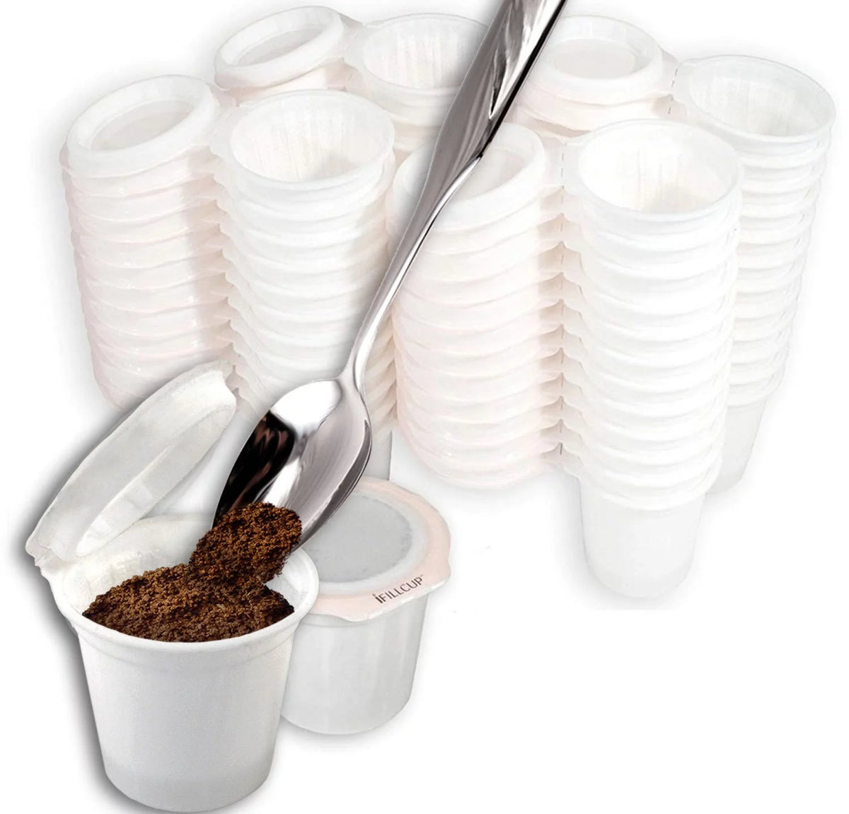 48 Count White Single Serve Pods P563