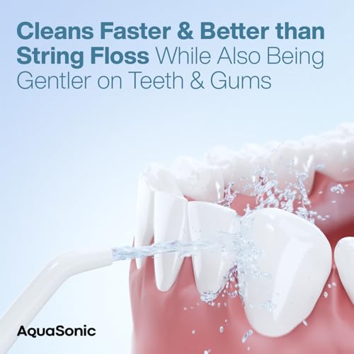 Cordless Rechargeable Waterproof Water Flosser with 5 Jet Tips Z301744
