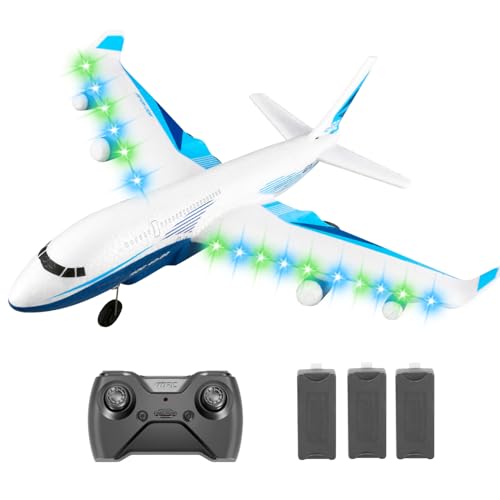 Remote Control Airplane with LED Light, 2 Battery M9876