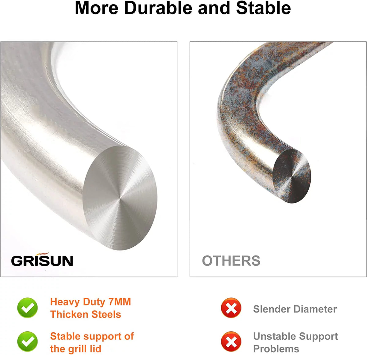 Slide a Side Lid Holder for Charcoal Kettle Grills S19057