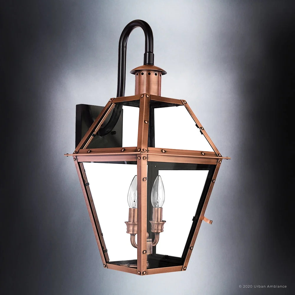 Outdoor Wall Sconce with Clear Glass C591635