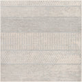 Silver Gray Square Area Rug H965