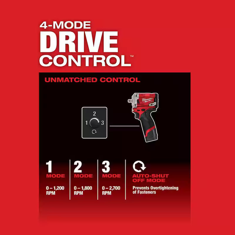 12V Cordless 3/8 in. Impact Wrench, Right Angle Impact Wrench, High Speed Ratchet & Die Grinder D707