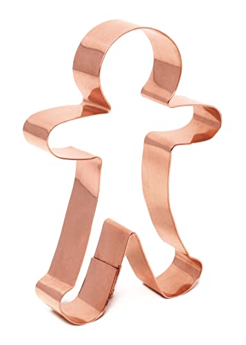 4 Inch Copper Gingerbread Man Cookie Cutter X912