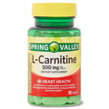 L Carnitine Amino Acid Supplement, 500 mg, Unflavored, 30 Count U918