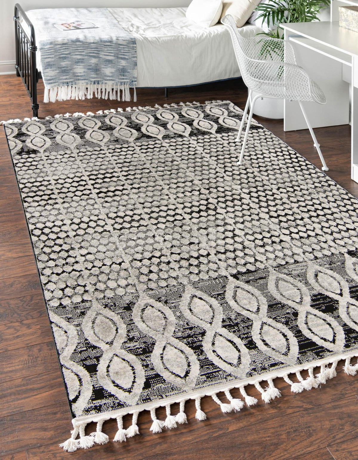 9' x 12' Charcoal Rug G9463