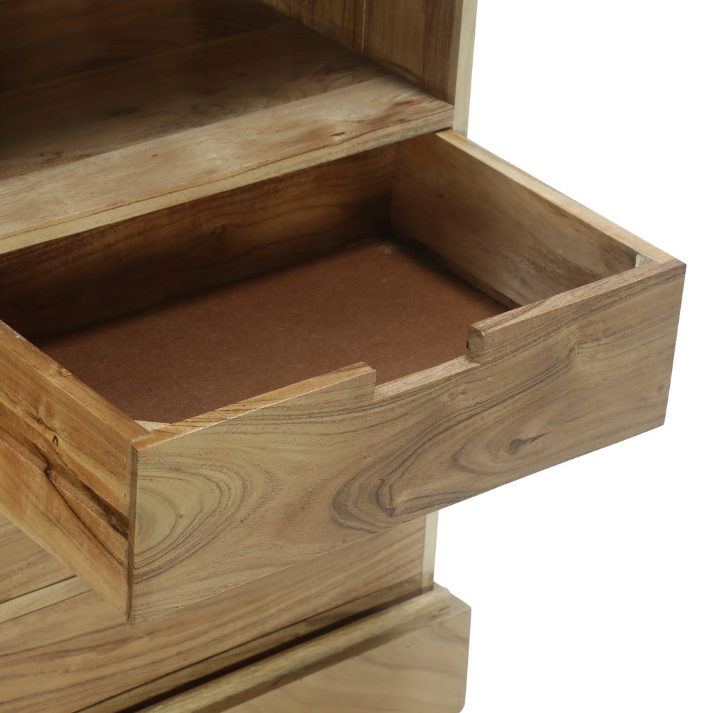 Acacia Wood Live Edge Sideboard with Sliding Door G22744