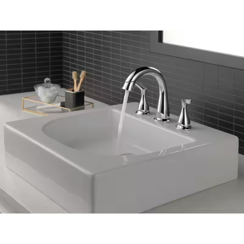 8 in. Widespread 2-Handle Bathroom Faucet with Pull-Down Spout in Chrome C43660
