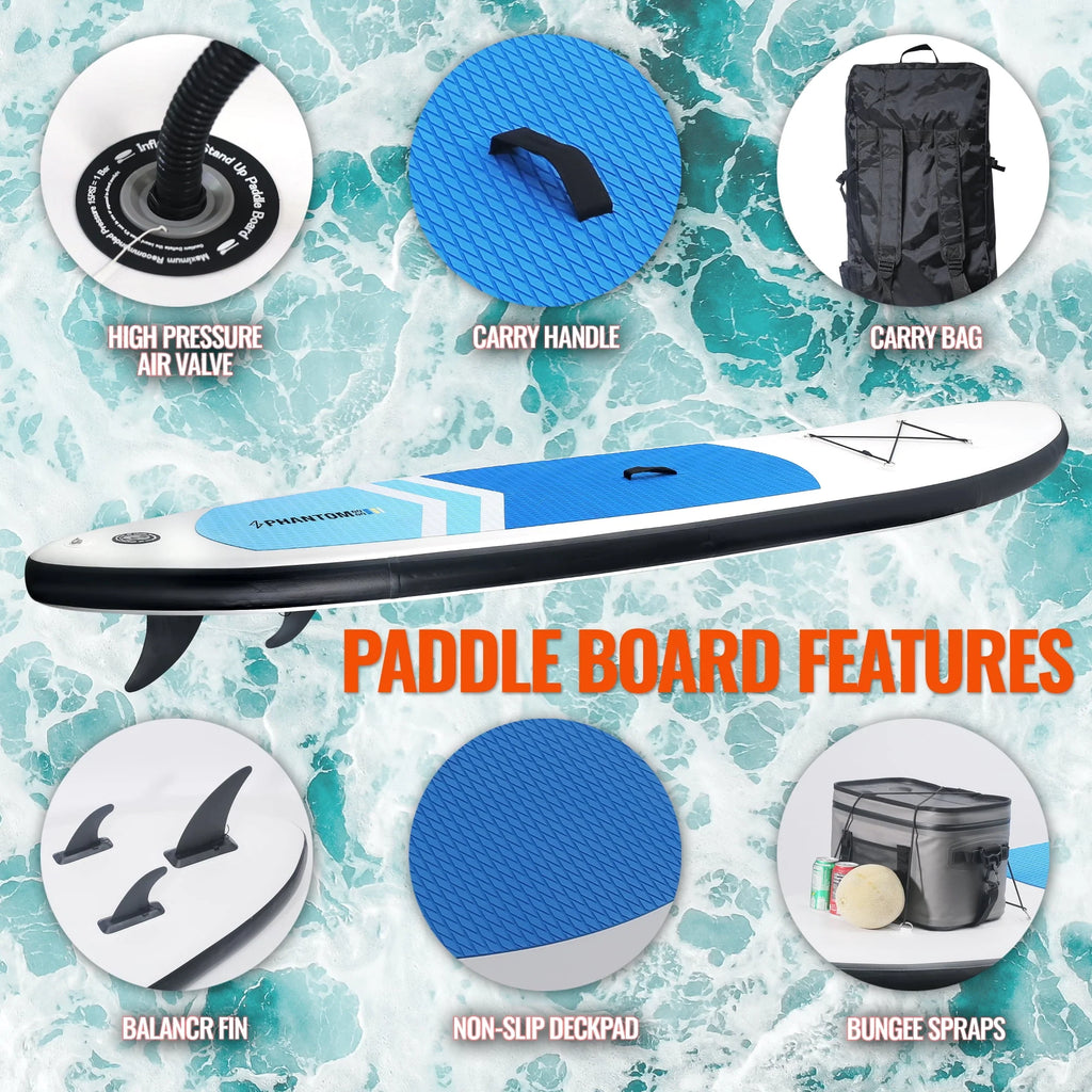 Inflatable Stand Up Paddle Board with Non-Slip Deck, Leash, Paddle and Pump C540
