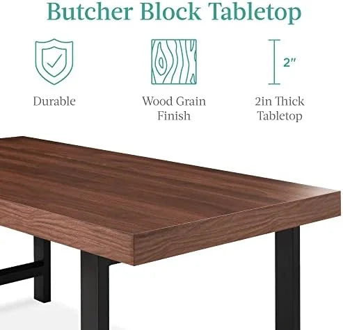 44in Rectangular Coffee Table with 2in Metal Legs A7532