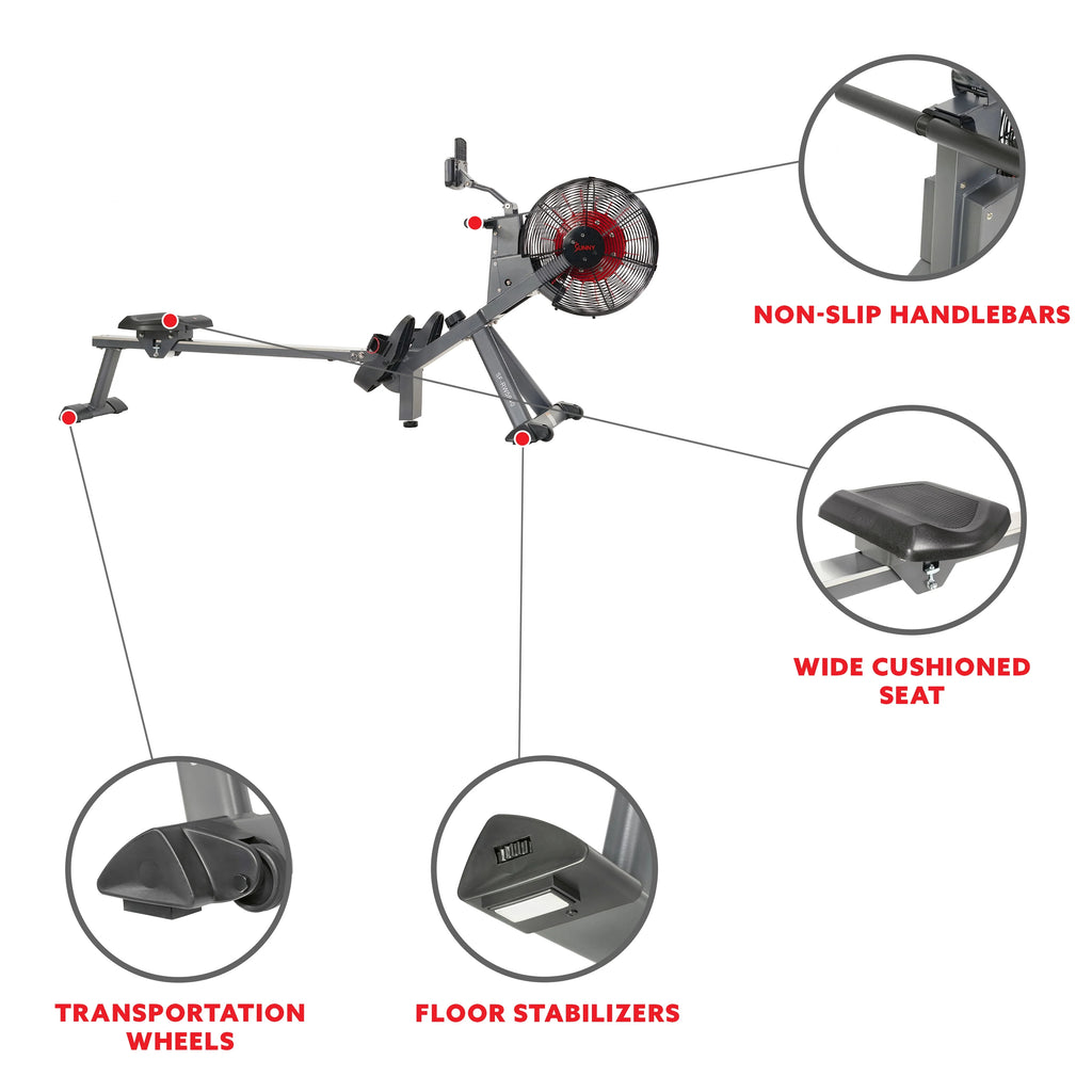 Magnetic Air Resistance Rowing Machine Y595