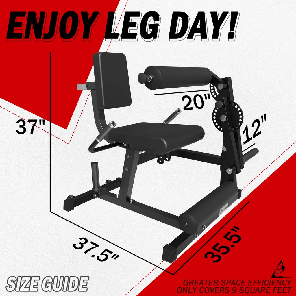 Adjustable Plate Loaded Leg Extension and Curl Machine A43527