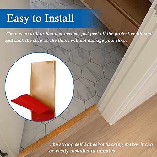 Self Adhesive Floor Transition Strip 2" Wide Vinyl Dark Gray V909