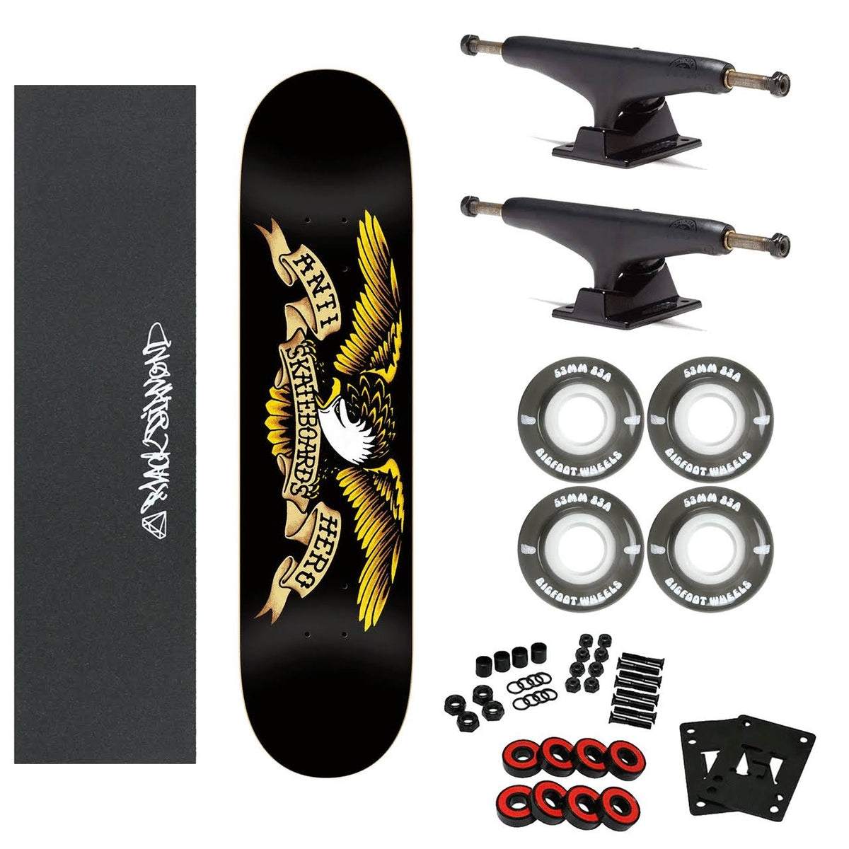 Black Complete Skateboard O810410