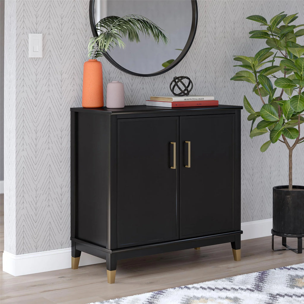 Black 2-Door Accent Cabinet J72613