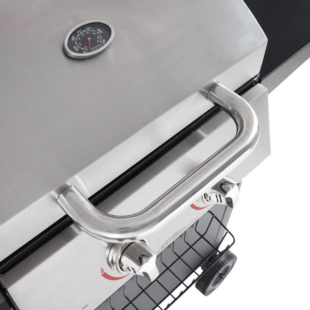 2-Burner Propane Gas Grill, Stainless and Black L15431