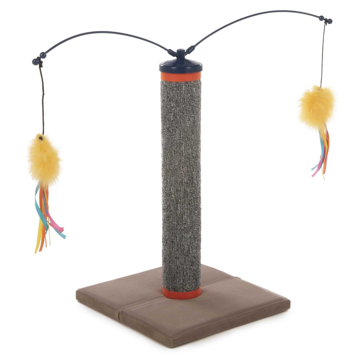 Carpet Cat Scratching Post with Spinning Wand Toys B6354